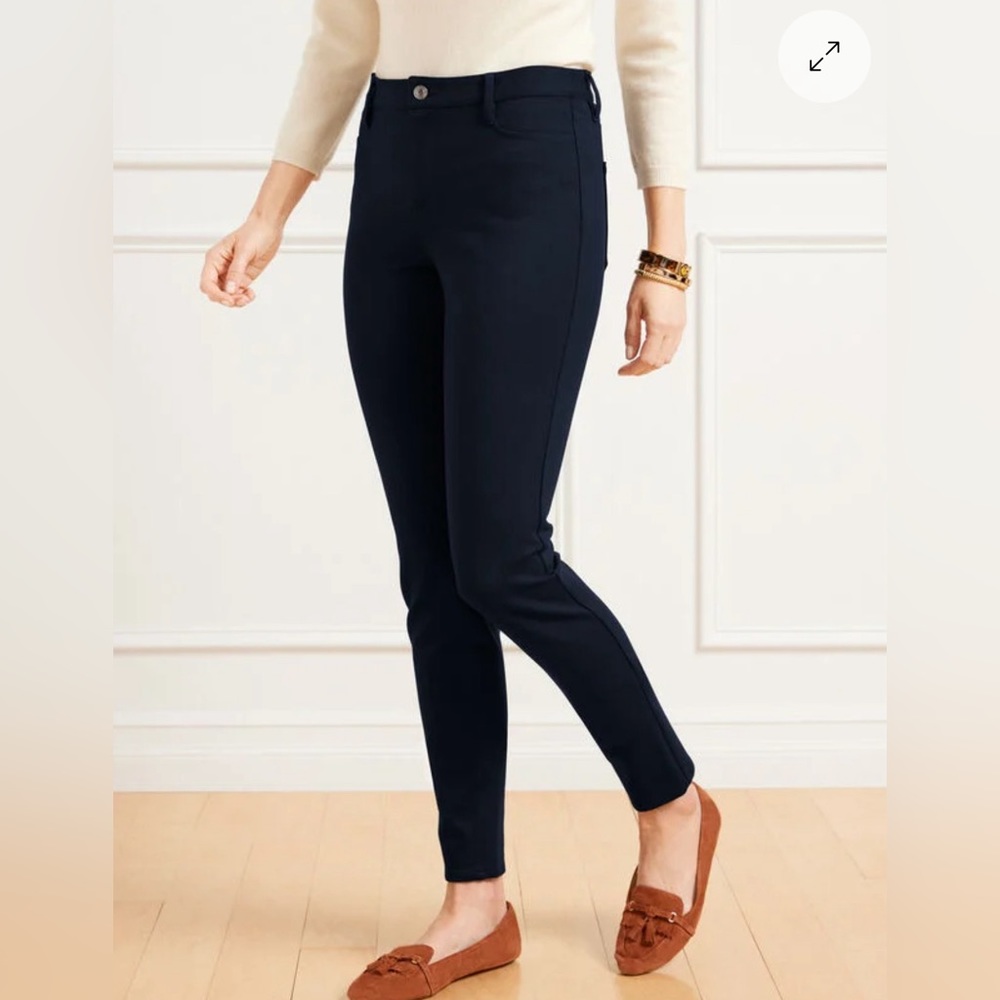 Talbots Soho 5-Pocket Jegging Ponte Knit Black
